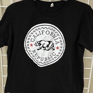 State of California Republic black cotton t-shirt size 2XL. Short sleeve. EUC.
